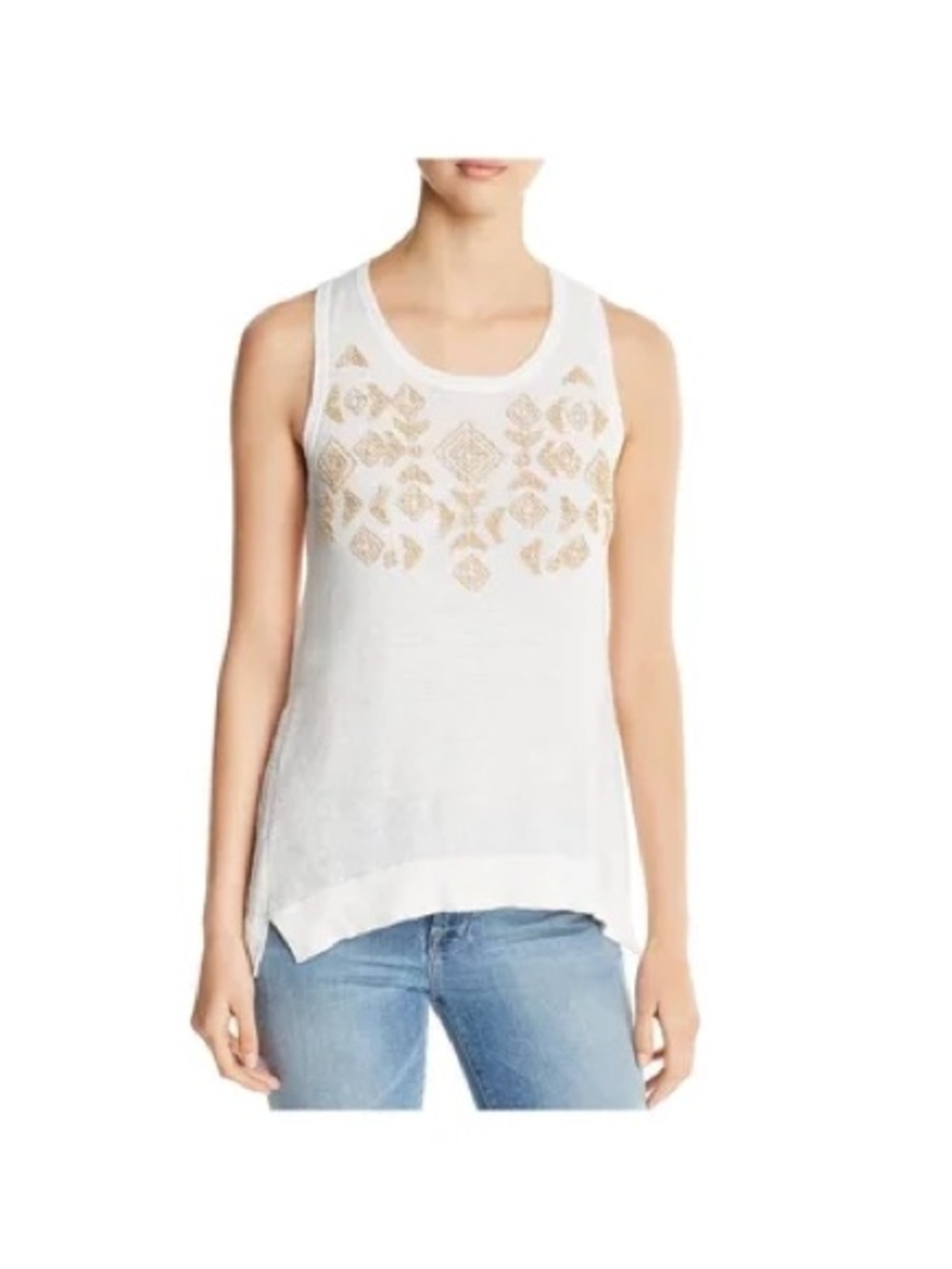 NWT Donna Karan 100% Linen Tank Top (M)
